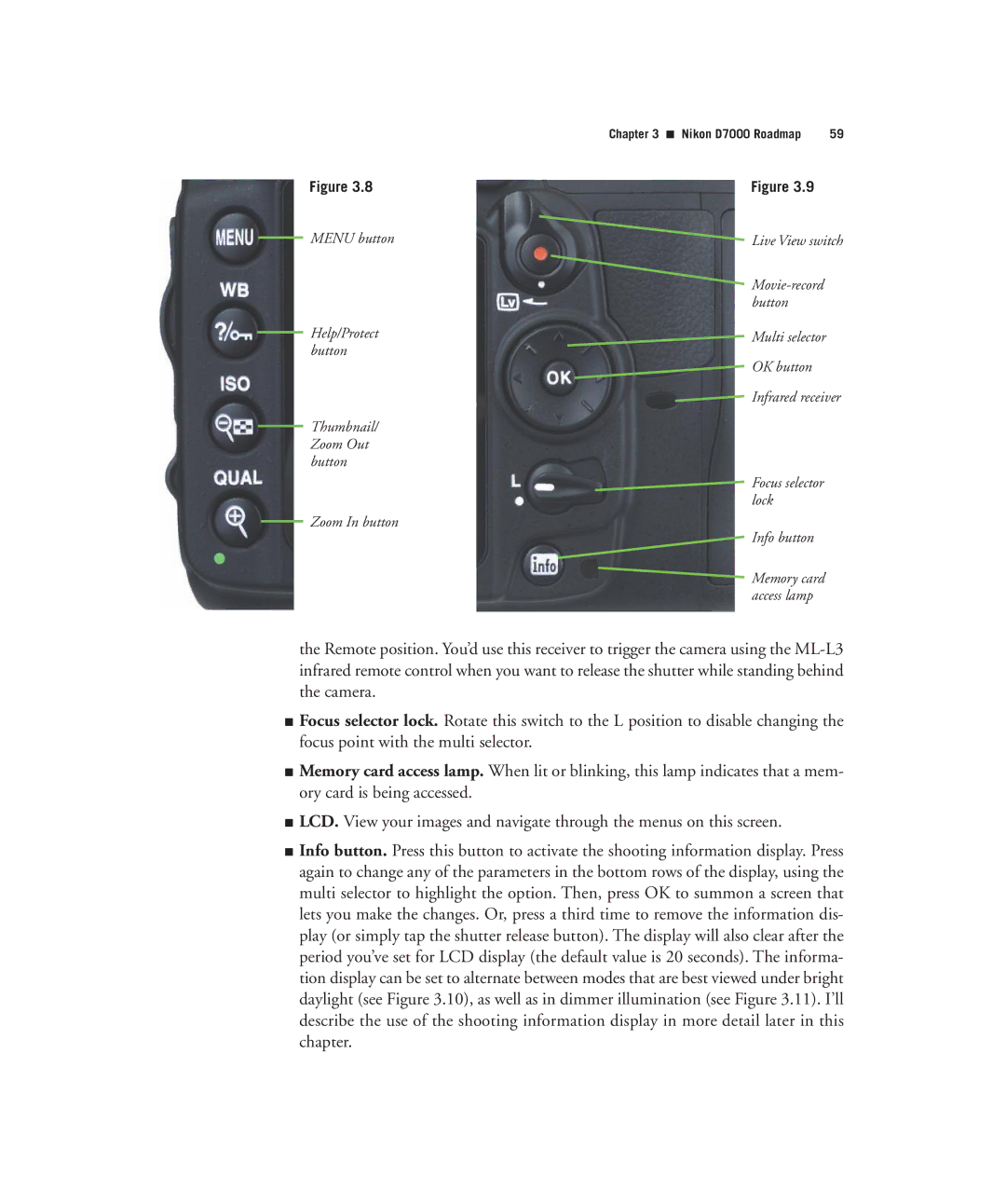 Nikon D7000 manual Menu button 