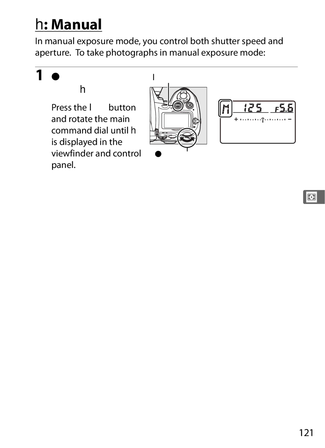 Nikon D7000KIT, D700OUTFIT, D700BODY, D7000BODY user manual Manual, Mode h, 121 