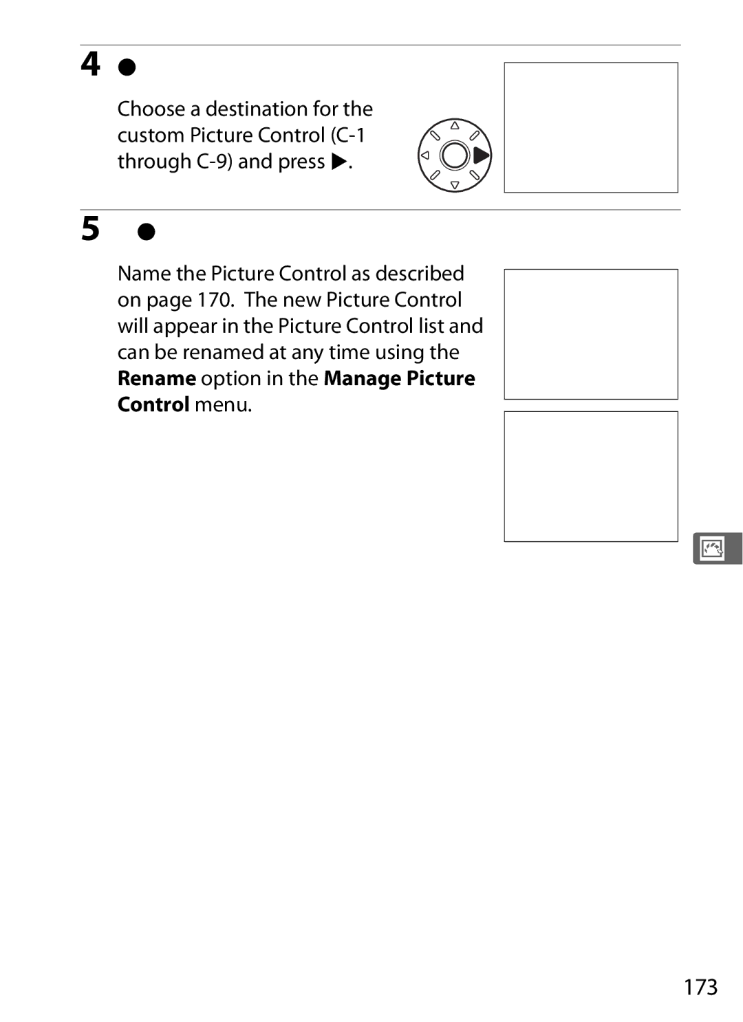 Nikon D7000KIT, D700OUTFIT, D700BODY, D7000BODY user manual 173, Name the Picture Control as described 