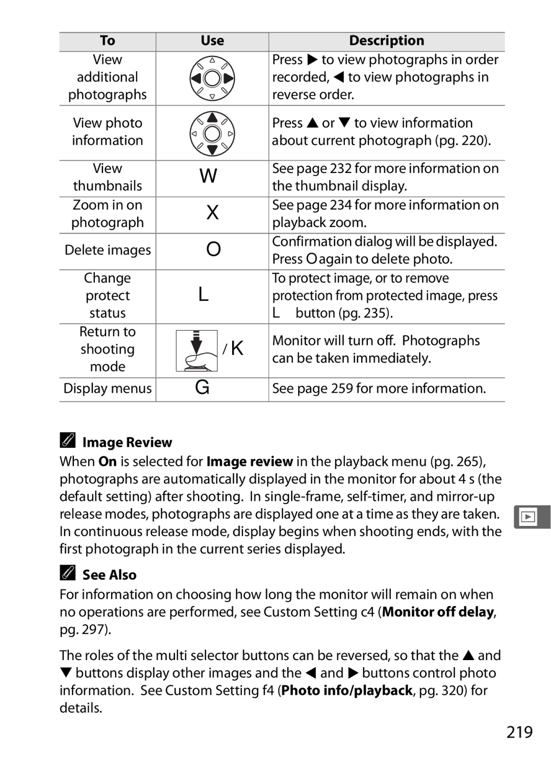 Nikon D700BODY, D700OUTFIT, D7000BODY, D7000KIT user manual 219 