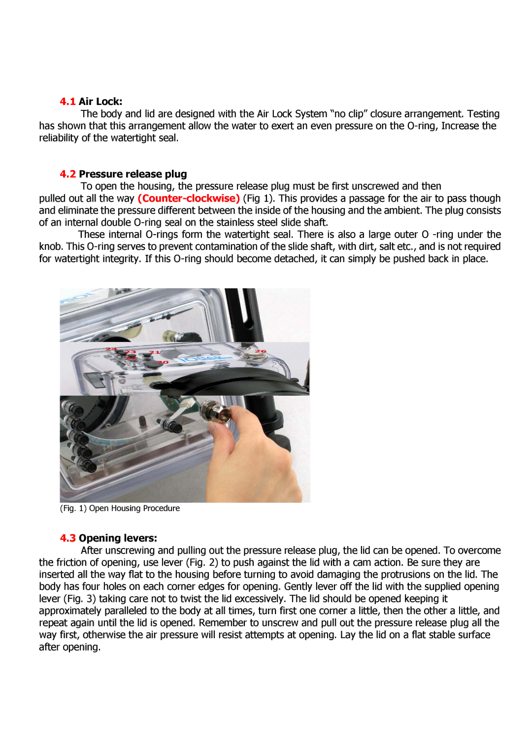 Nikon D80 user manual Air Lock, Pressure release plug, Opening levers 