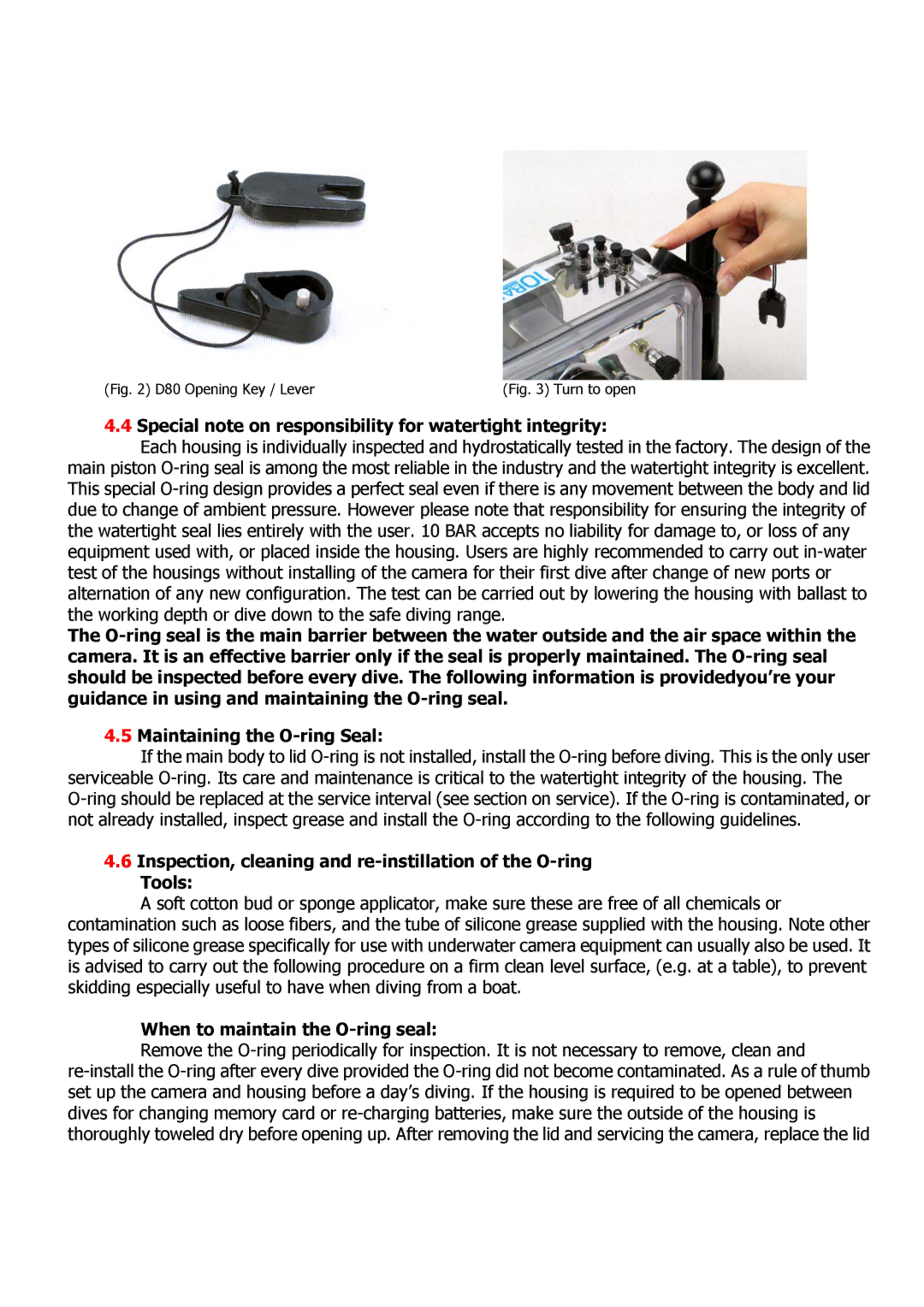 Nikon D80 user manual Special note on responsibility for watertight integrity, When to maintain the O-ring seal 