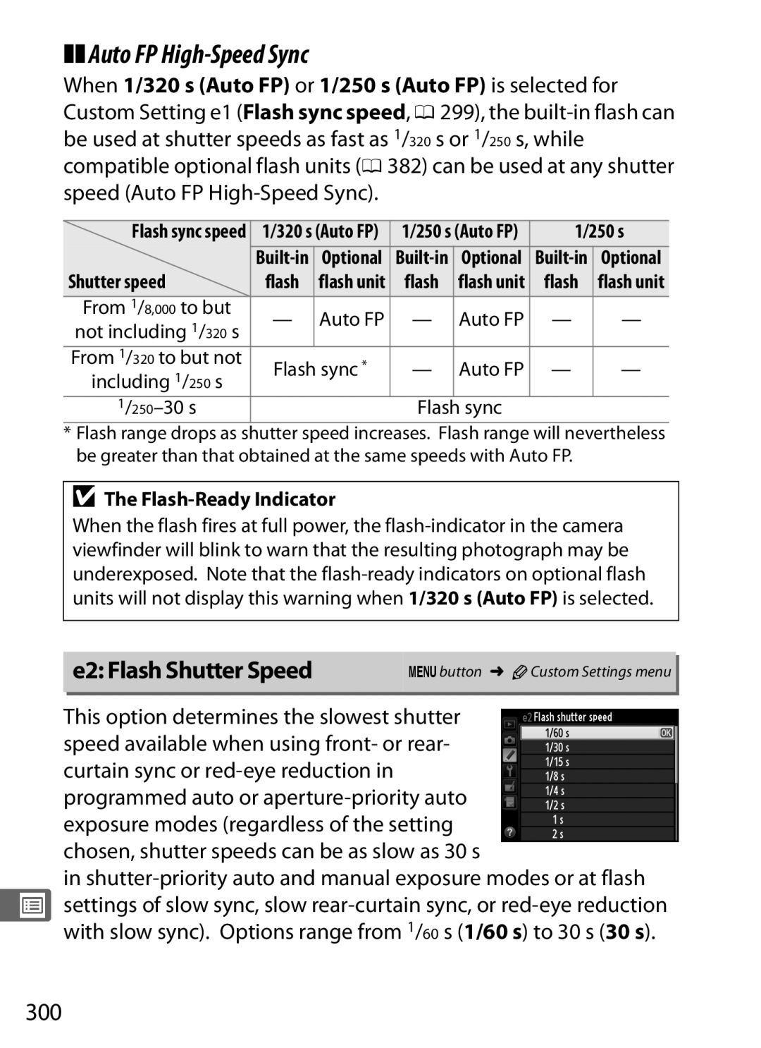 Nikon D800EFXBODY, D800 (Body Only) Auto FP High-Speed Sync, E2 Flash Shutter Speed, 300, 250 s, Flash-Ready Indicator 