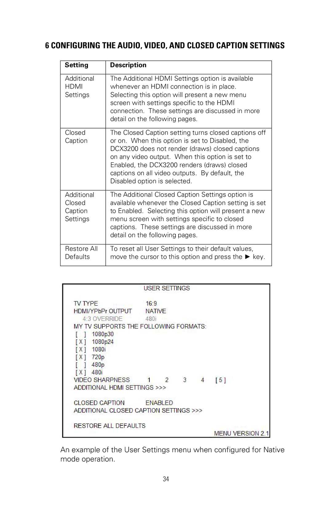 Nikon DCX3200 manual Additional Additional Hdmi Settings option is available 