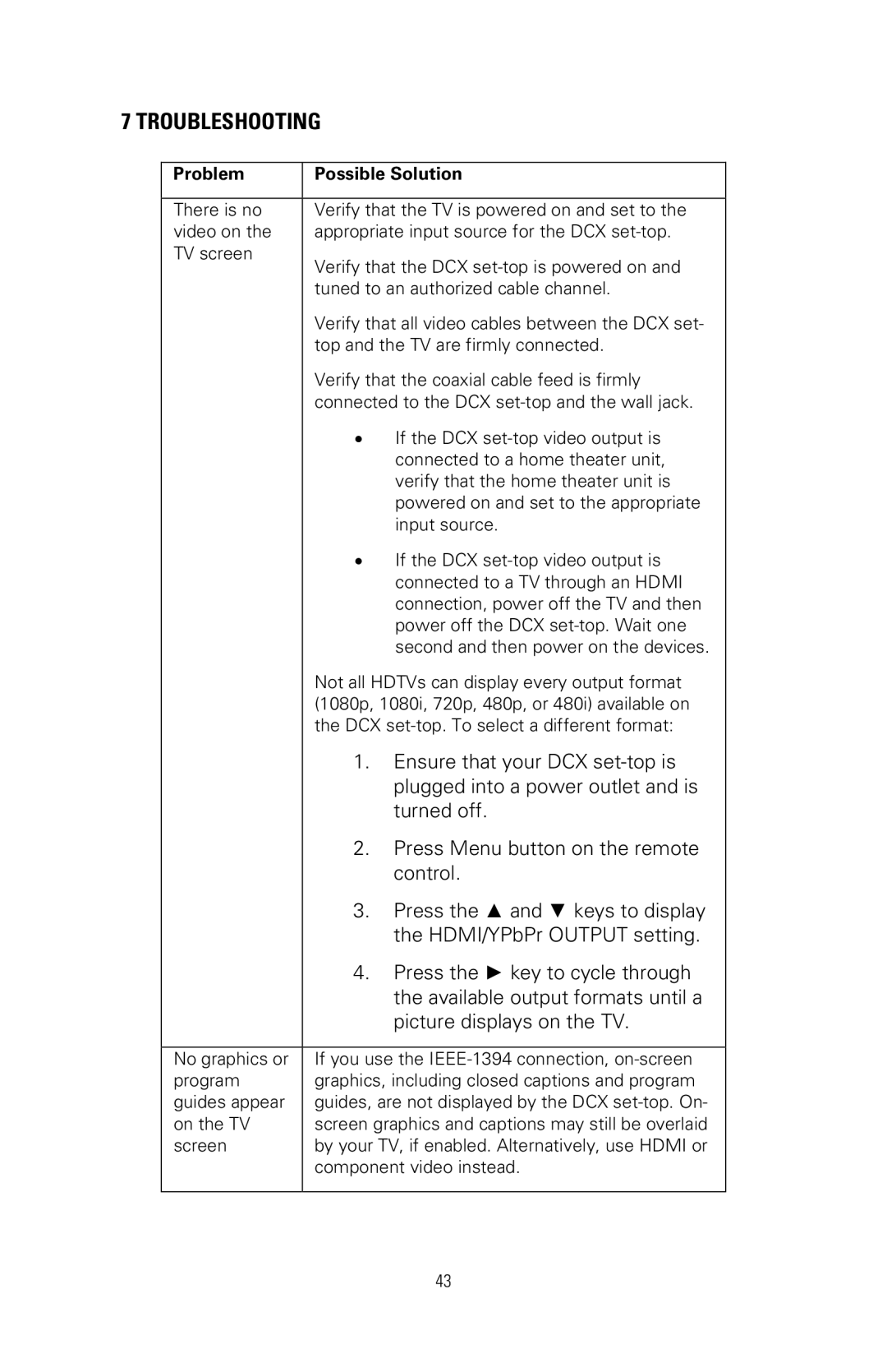 Nikon DCX3200 manual Ensure that your DCX set-top is 