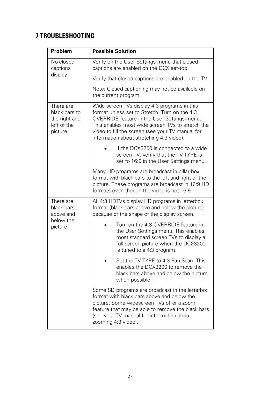 Nikon DCX3200 manual Troubleshooting 