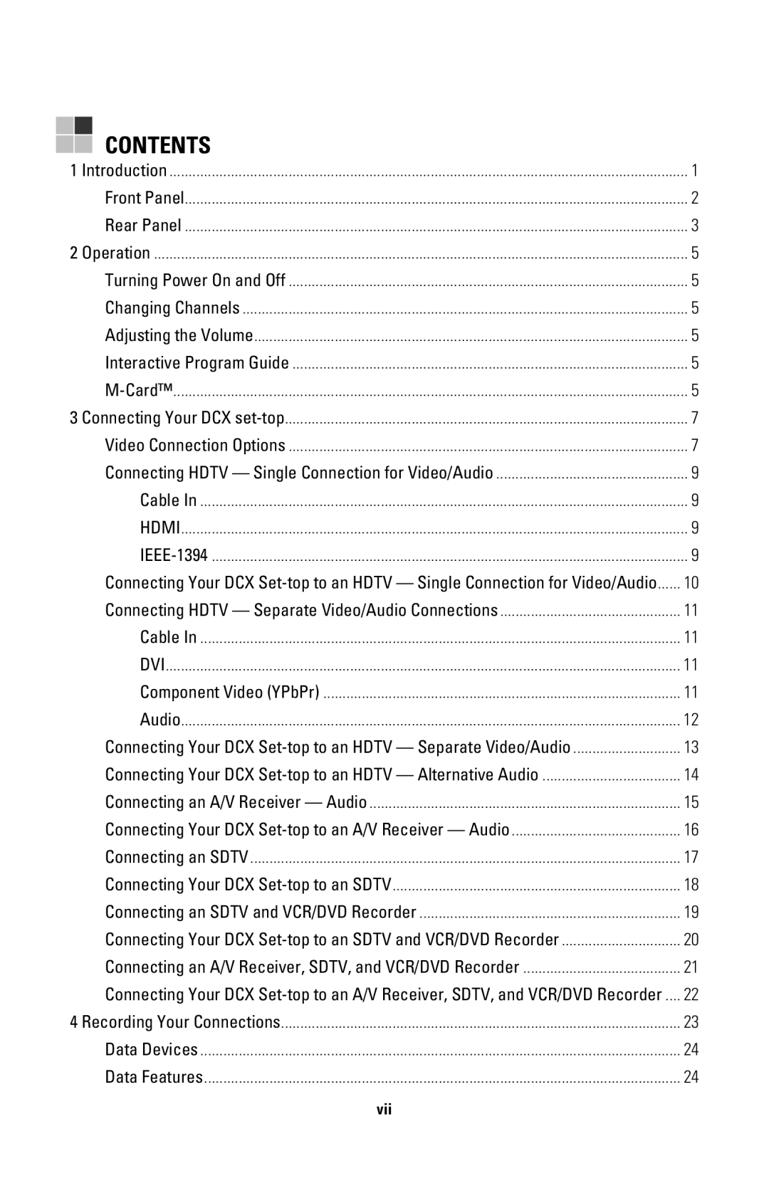 Nikon DCX3200 manual Contents 