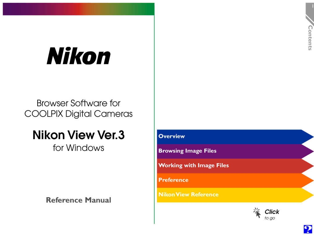 Nikon Digital Cameras manual Nikon View Ver.3 