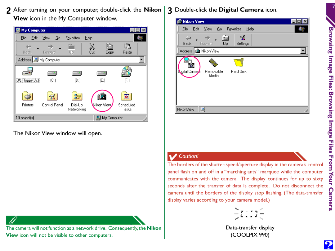 Nikon Digital Cameras manual Double-click the Digital Camera icon 