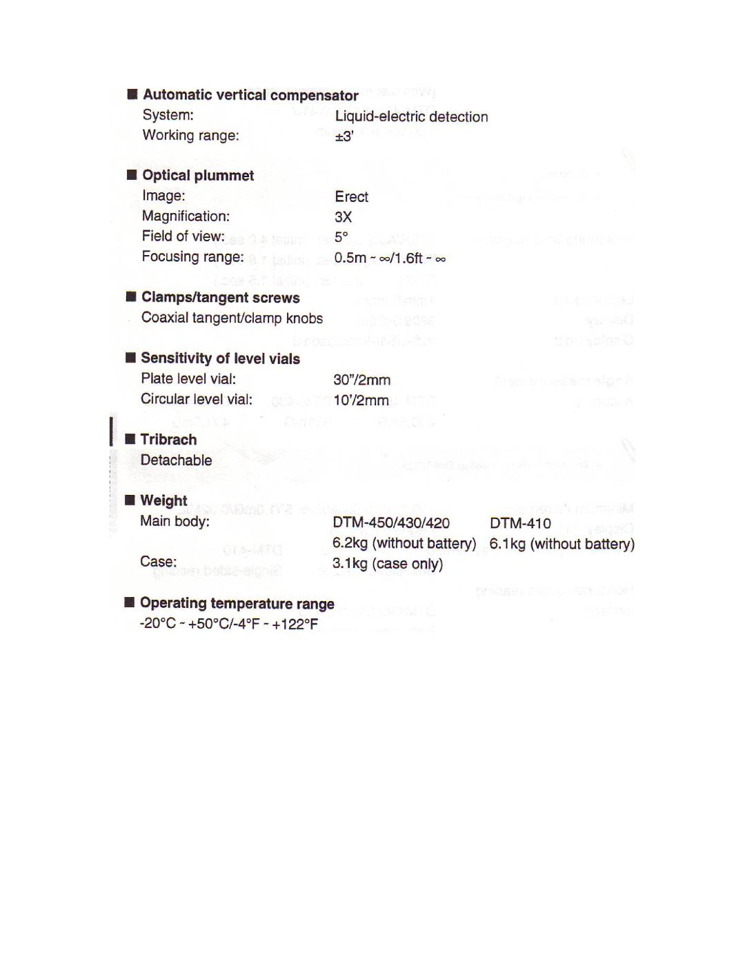 Nikon DTM-450 manual 