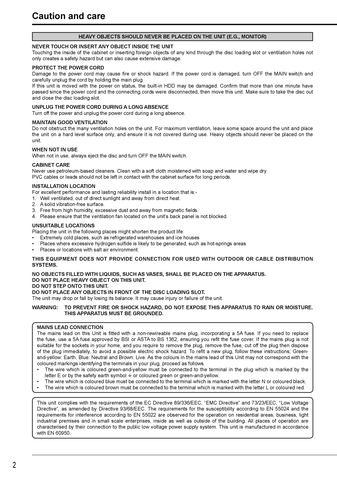 Nikon DX-TL4516E instruction manual Unplug the Power Cord During a Long Absence 