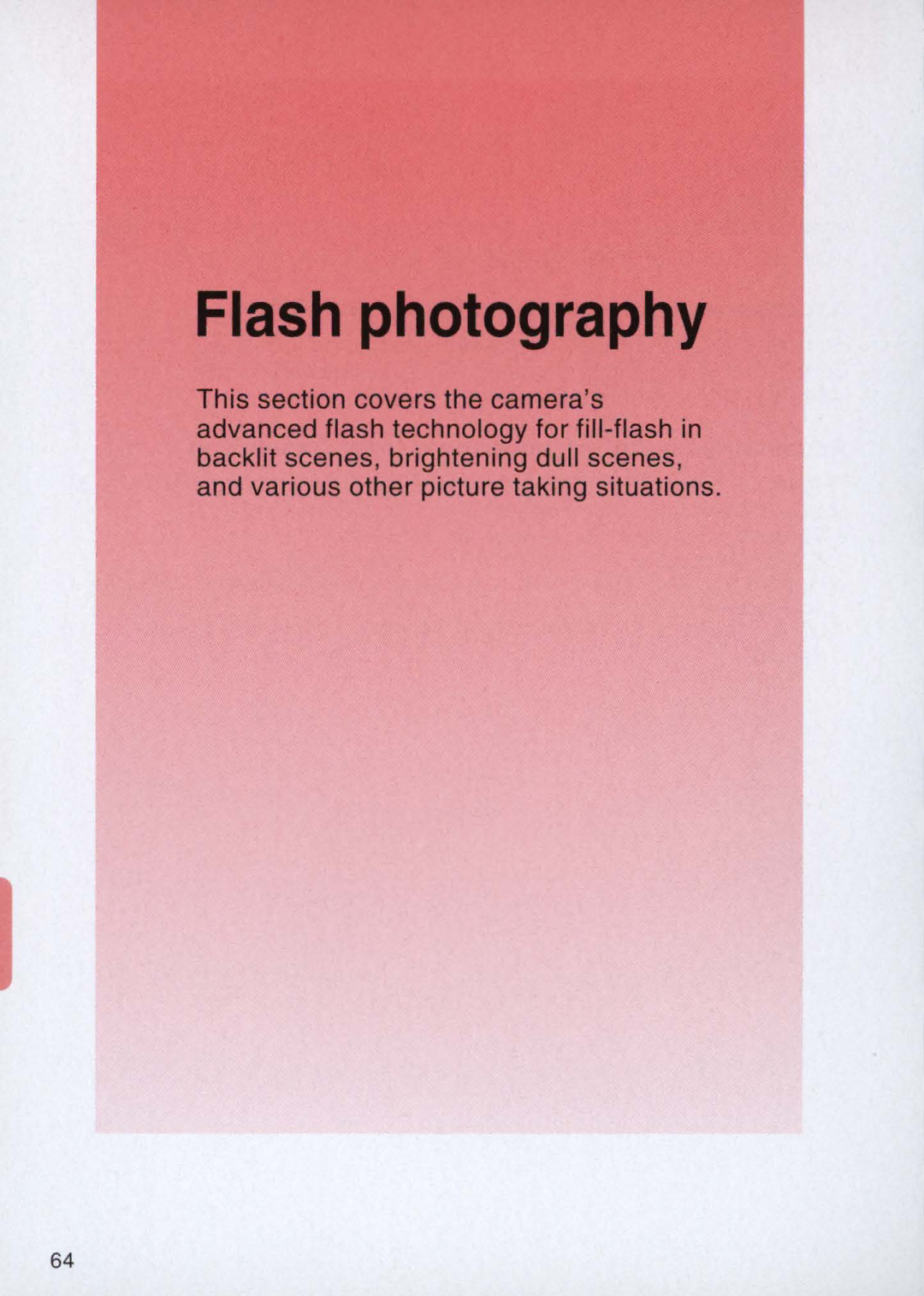 Nikon E2 instruction manual Flash photography 