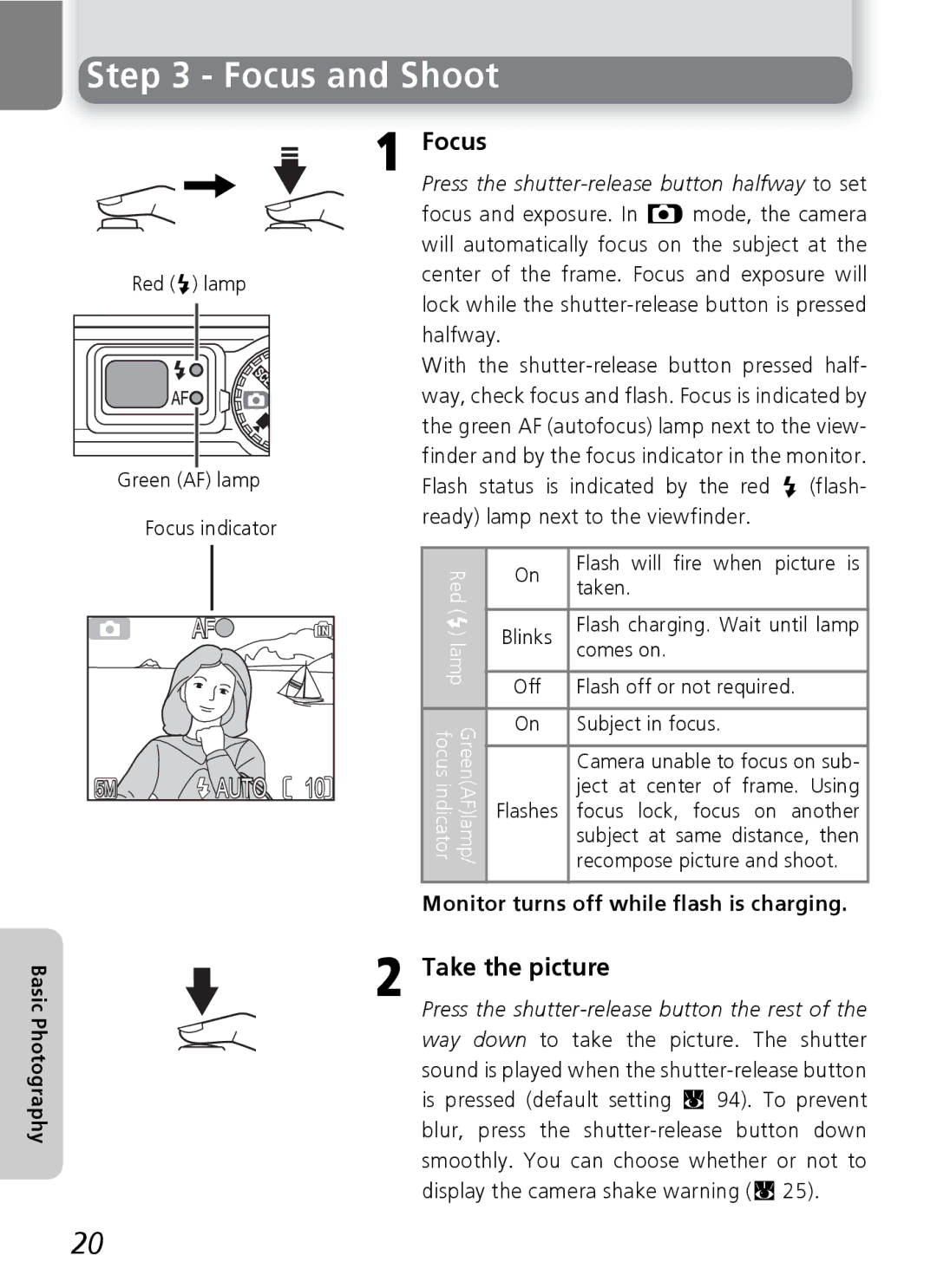 Nikon E5600, E4600 manual Focus and Shoot 