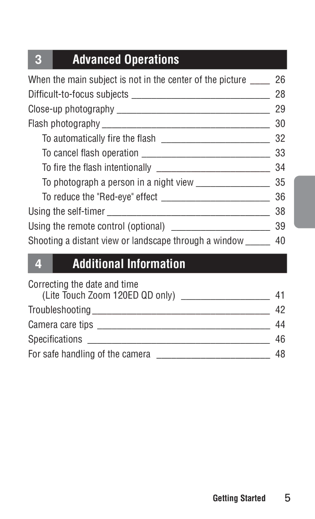 Nikon ED 120 instruction manual Advanced Operations 