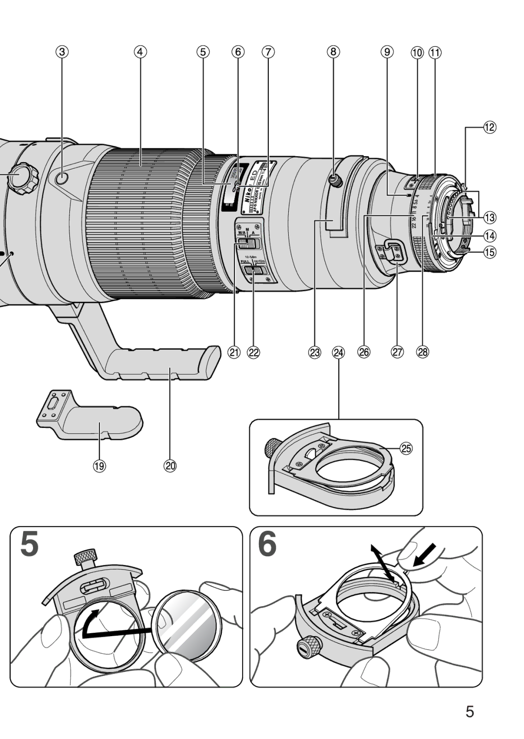 Nikon ED 600MM instruction manual 