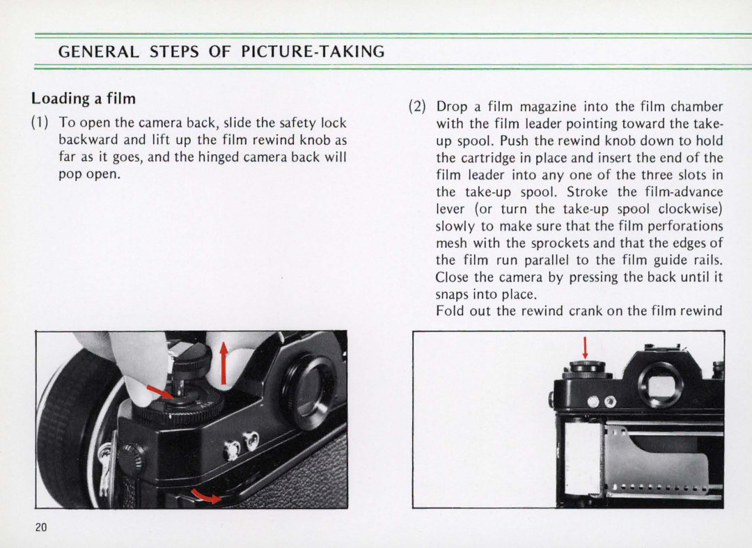 Nikon Elw instruction manual Loading a film 