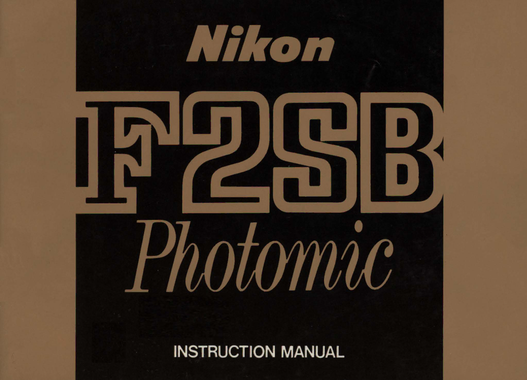 Nikon F25B manual 