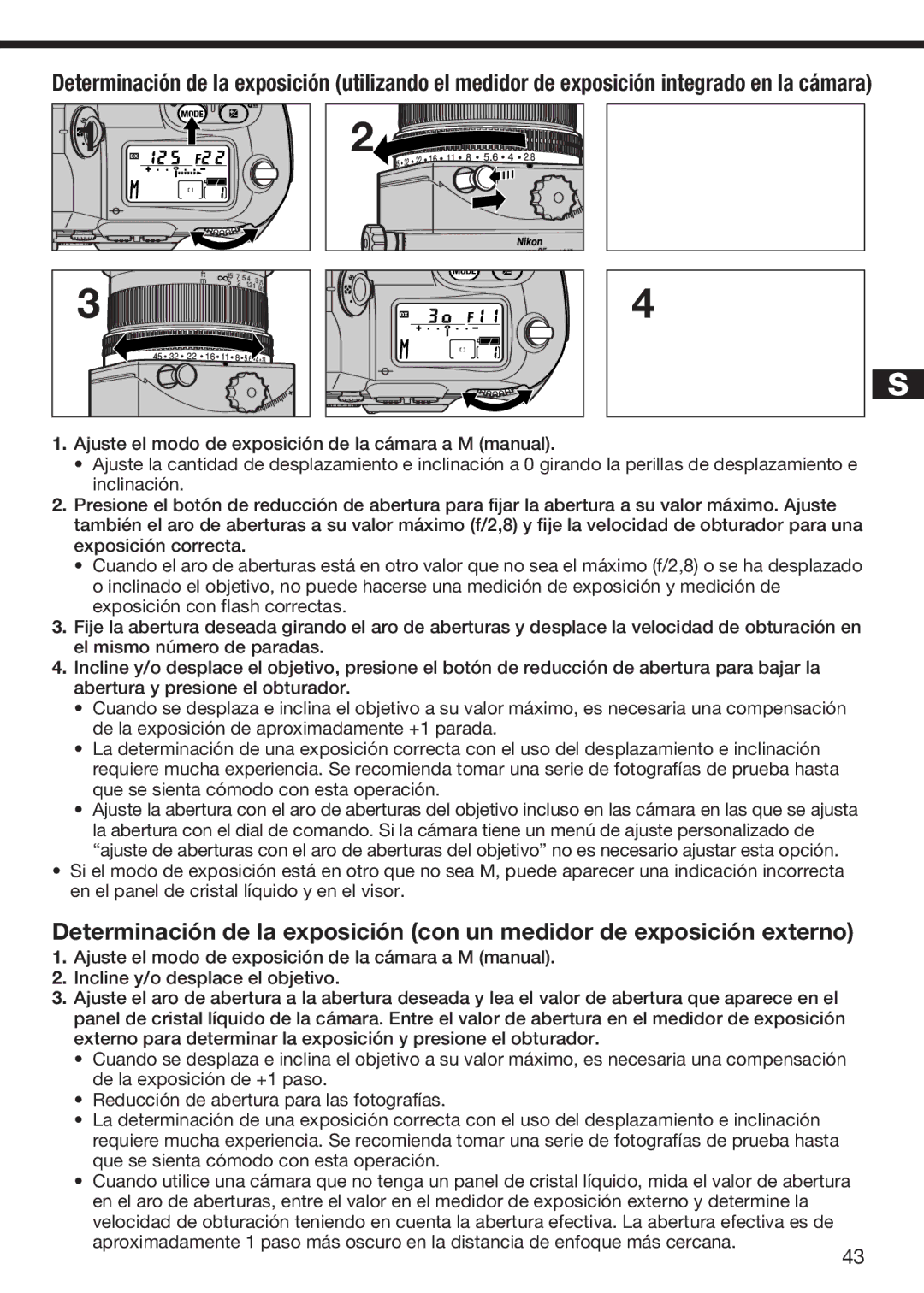 Nikon f/2.8D instruction manual 