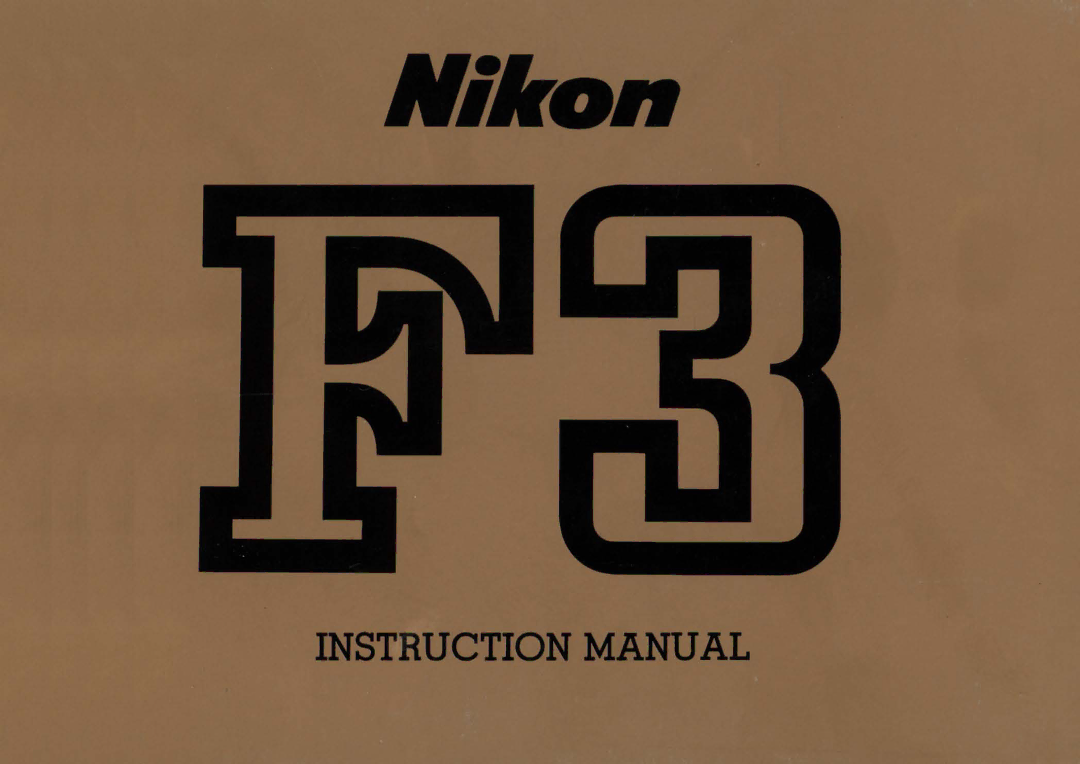 Nikon 1412059, F3HP instruction manual Nikon 