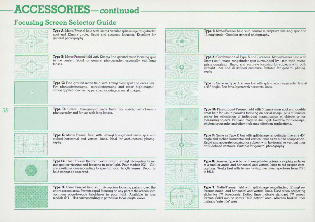 Nikon F3HP, 1412059 instruction manual Accessories 