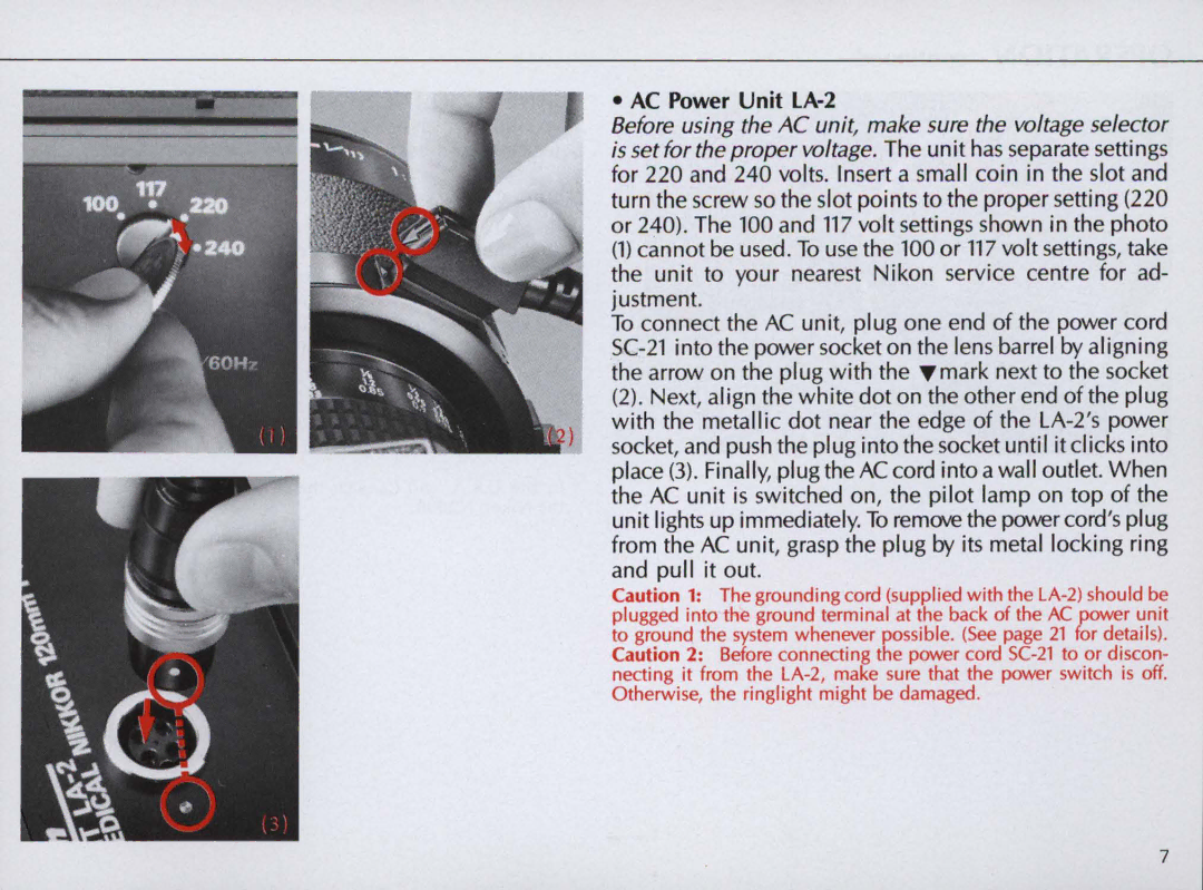 Nikon F/41F instruction manual Justment 