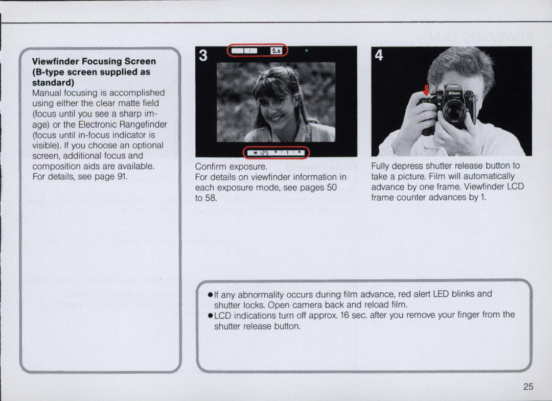 Nikon F4 Body Only, F4S instruction manual 