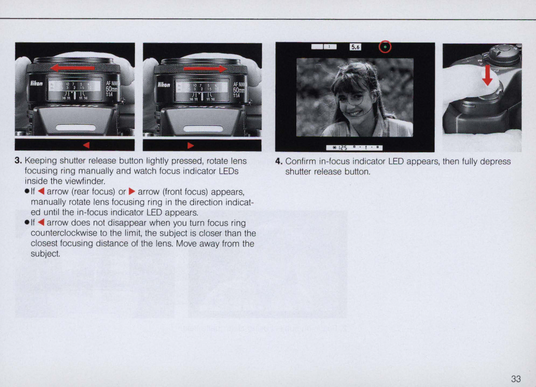 Nikon F4 Body Only, F4S instruction manual 