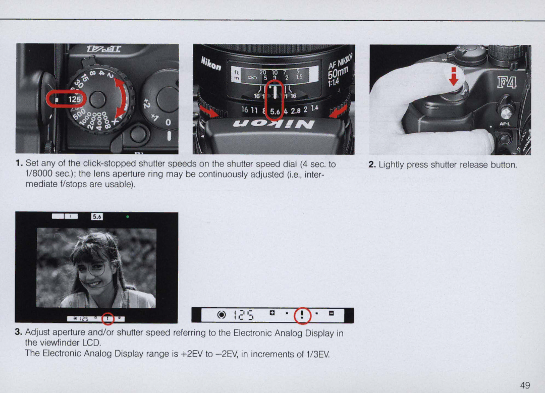 Nikon F4 Body Only, F4S instruction manual ~~Pf~ 