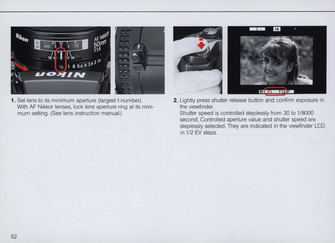 Nikon F4S, F4 Body Only instruction manual 