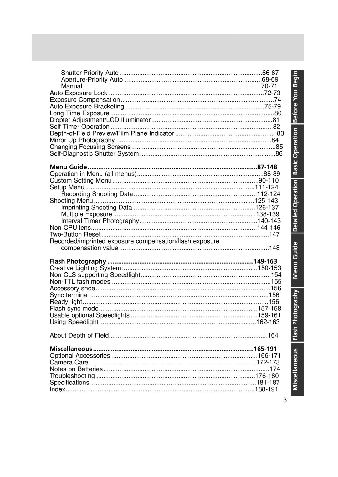 Nikon F6 instruction manual 87-148 