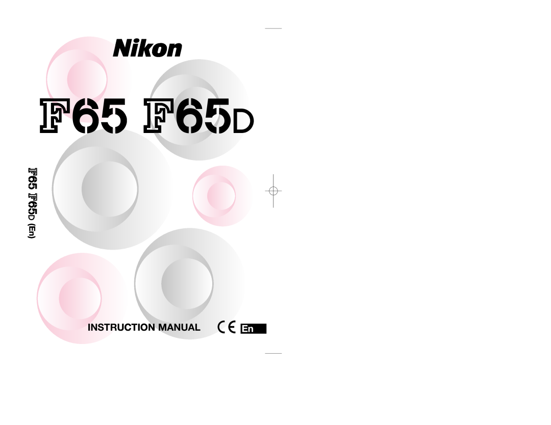 Nikon F65D instruction manual 