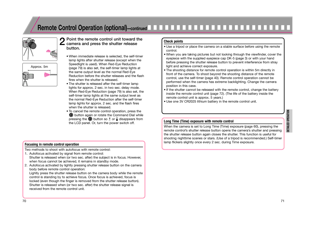 Nikon F65D instruction manual Point the remote control unit toward, Camera and press the shutter release, Button 