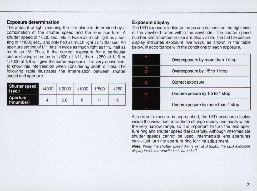 Nikon 1683, FM2 Body only instruction manual Exposure determination 