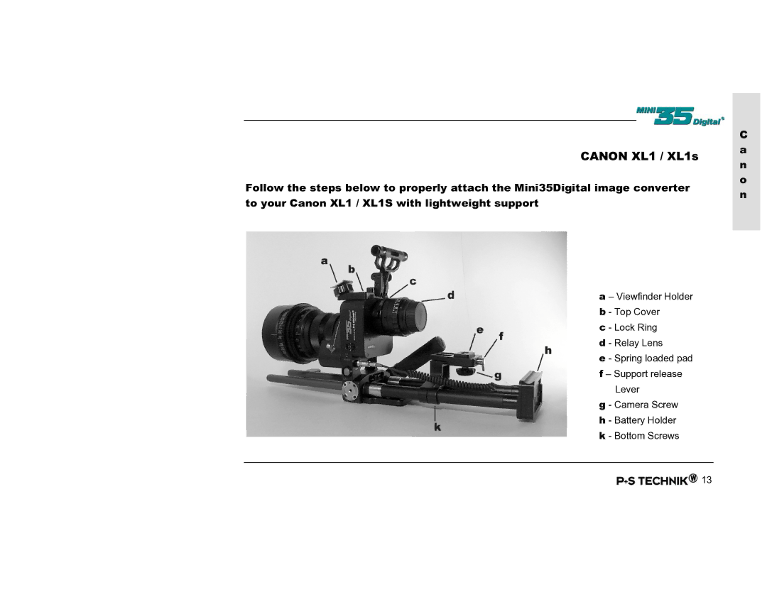 Nikon Image Converter user manual Canon XL1 / XL1s 