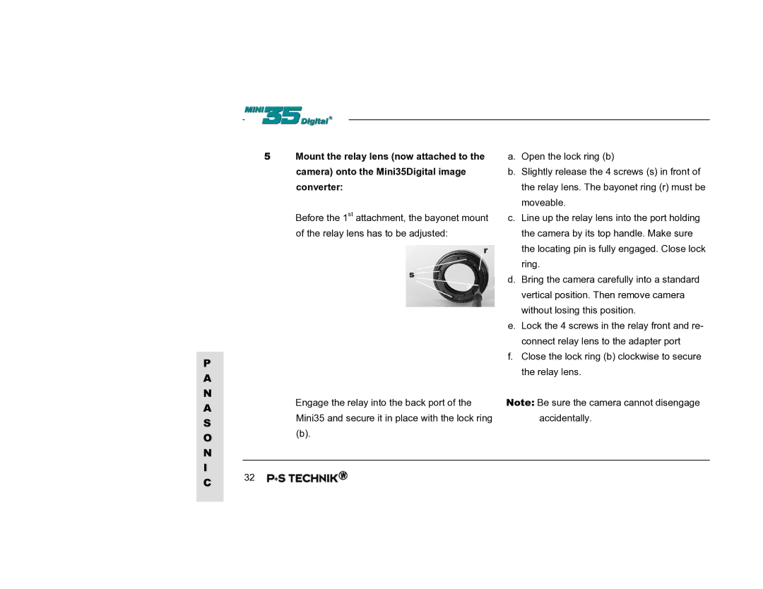 Nikon Image Converter user manual Mount the relay lens now attached to 