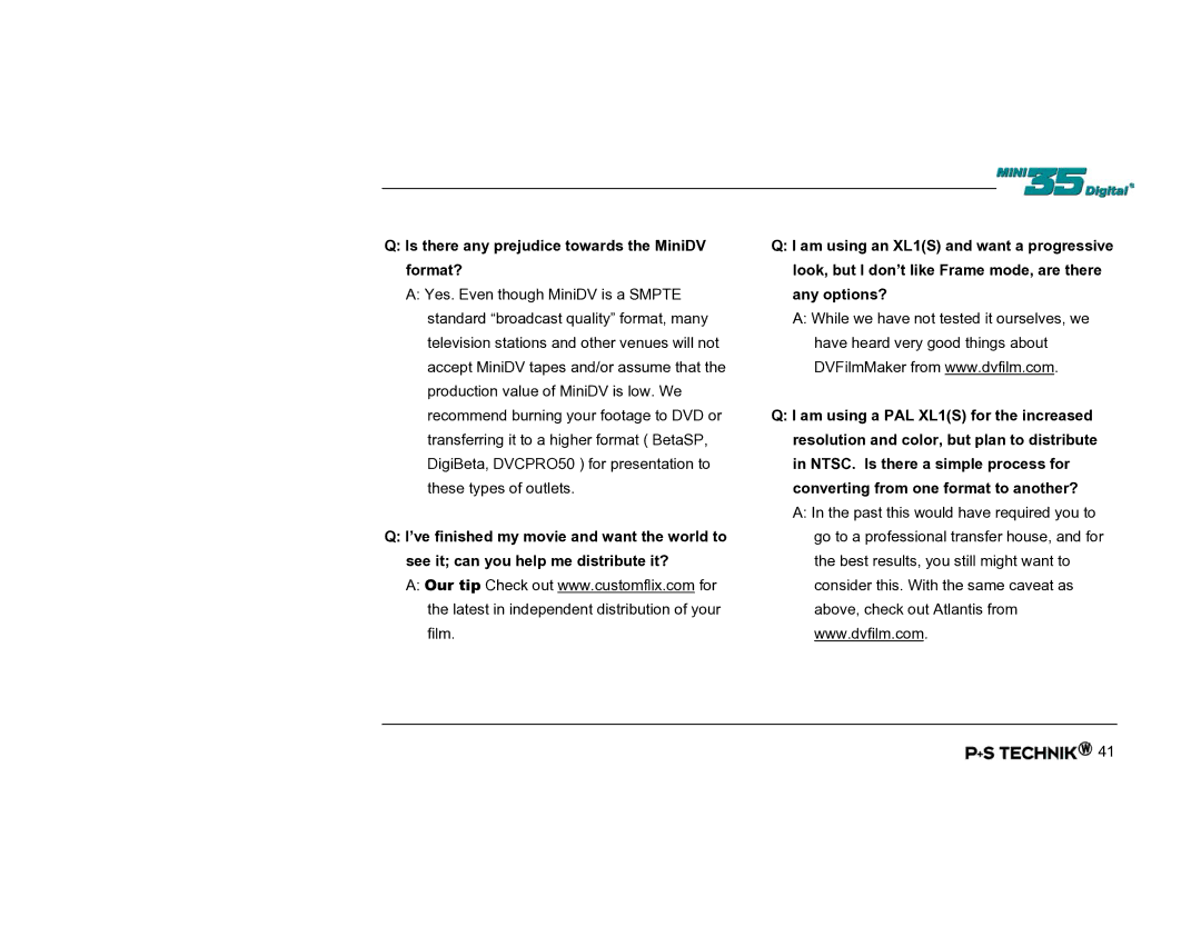 Nikon Image Converter user manual Is there any prejudice towards the MiniDV format? 