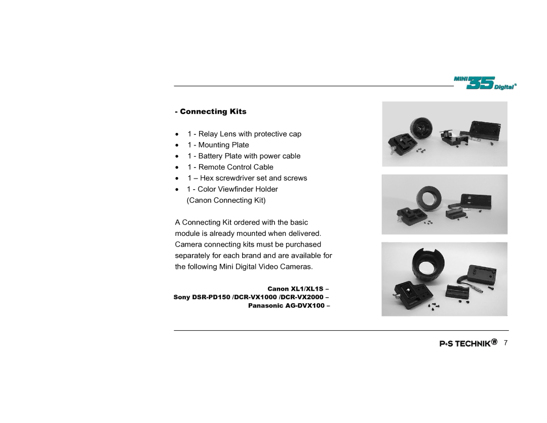 Nikon Image Converter user manual Connecting Kits 