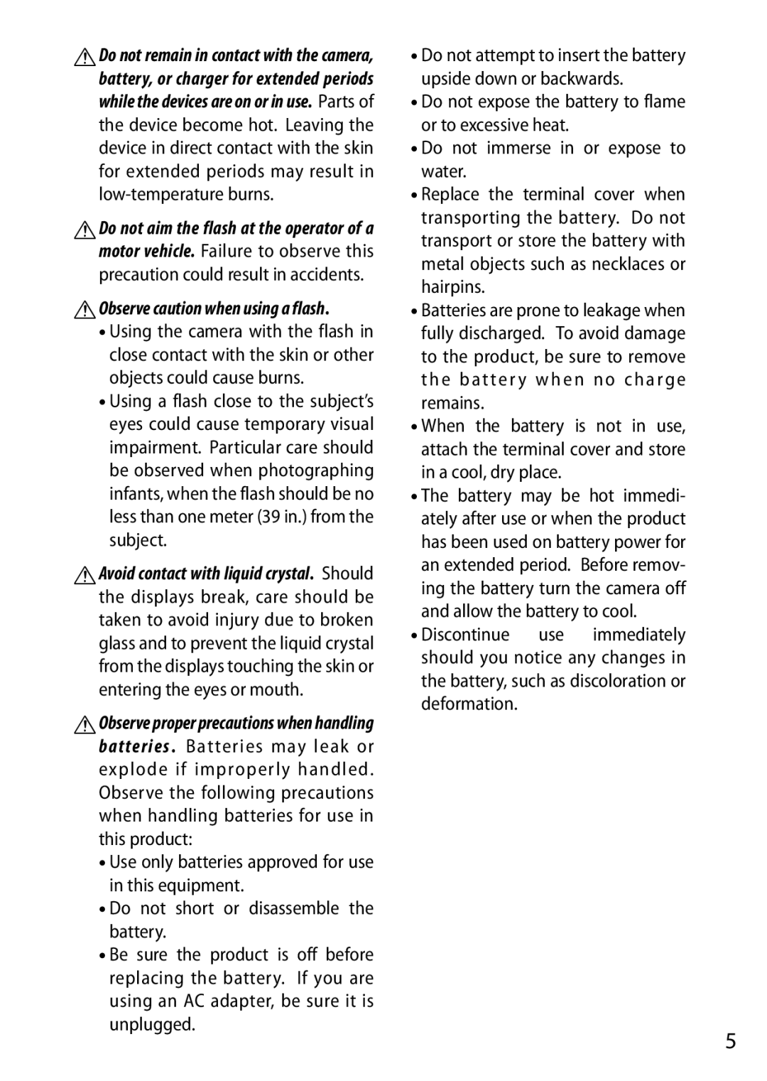 Nikon SB2F01 11, 6MVA3111 01, J2 White user manual AObserve caution when using a flash 