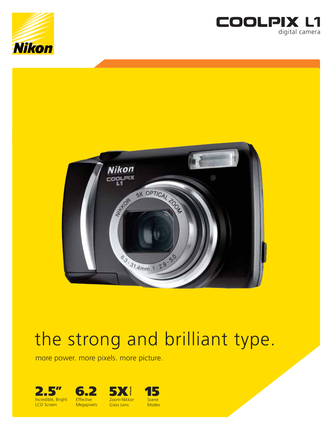 Nikon L1 manual Strong and brilliant type 