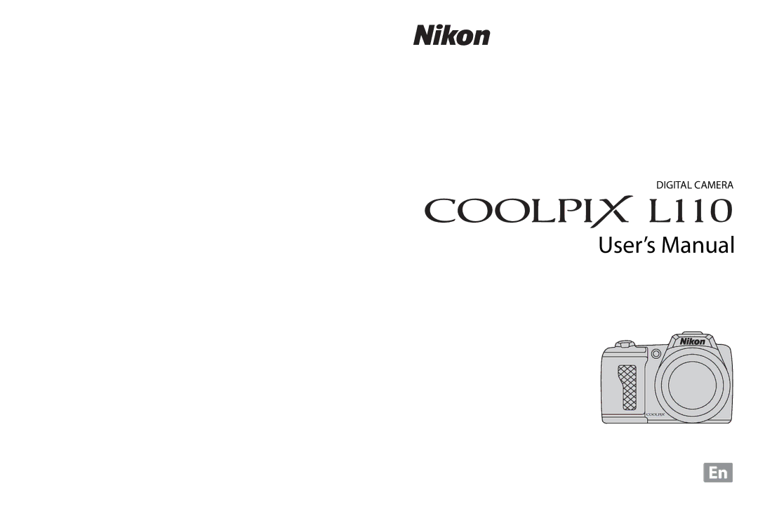 Nikon COOLPIXL110BK, COOLPIXL110RED, Coolpix L110 user manual User’s Manual 