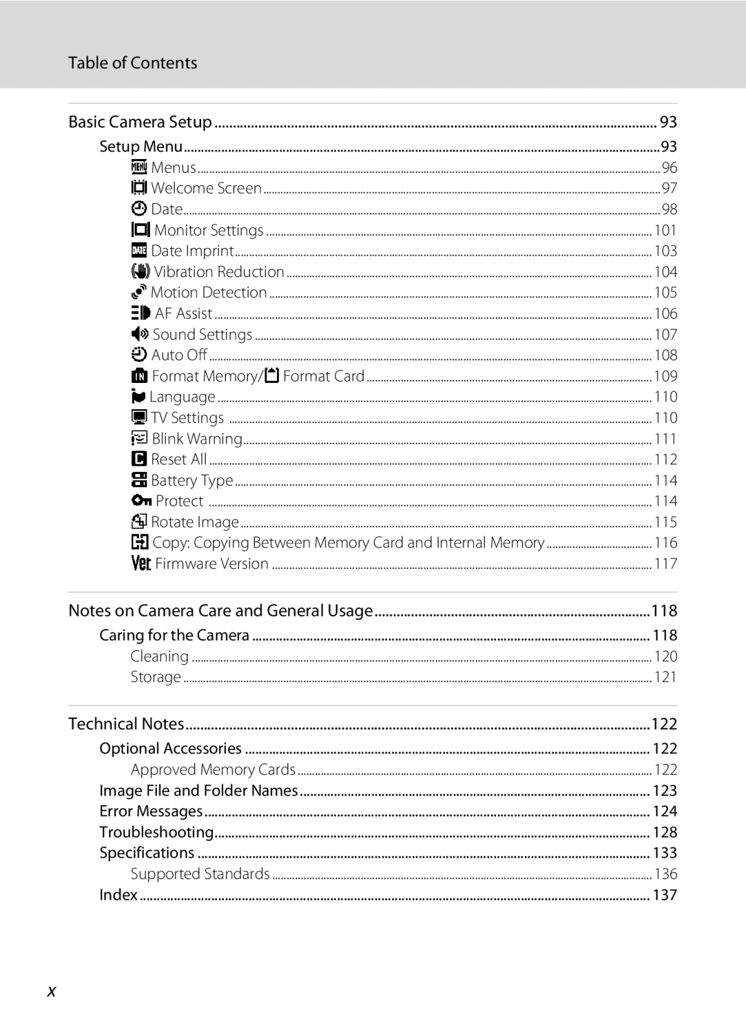 Nikon COOLPIXL110BK, COOLPIXL110RED, Coolpix L110 user manual 101 