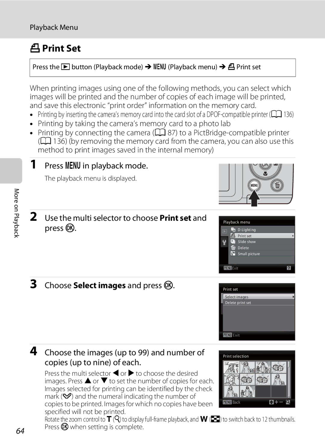 Nikon COOLPIXL110BK, COOLPIXL110RED, Coolpix L110 user manual APrint Set 