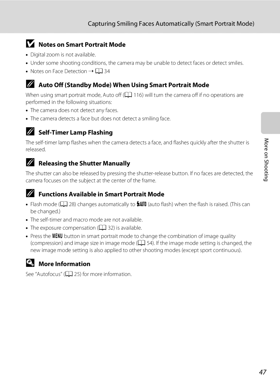 Nikon 26331, L310 user manual Capturing Smiling Faces Automatically Smart Portrait Mode, Self-Timer Lamp Flashing 