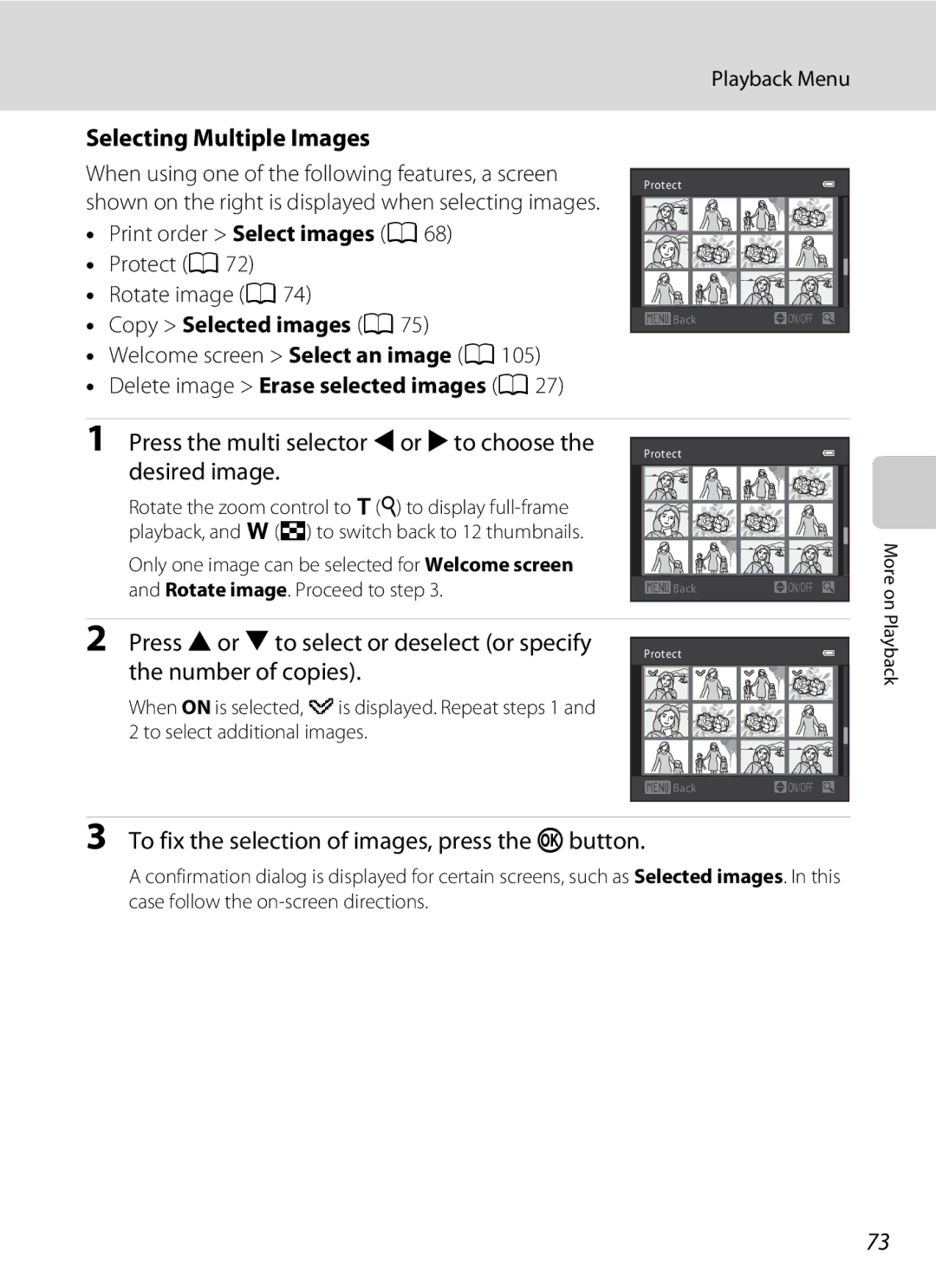 Nikon 26331, L310 user manual Selecting Multiple Images 