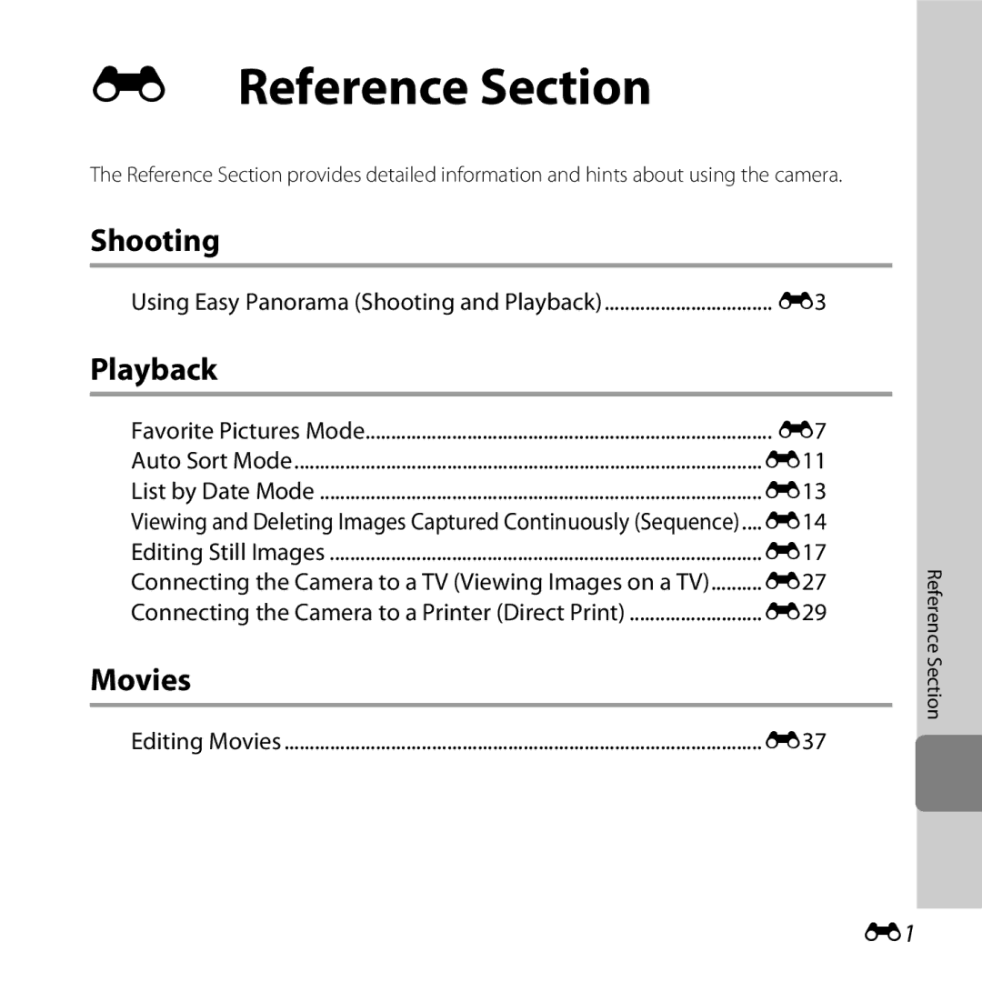 Nikon L610 Red manual Using Easy Panorama Shooting and Playback, Viewing and Deleting Images Captured Continuously Sequence 