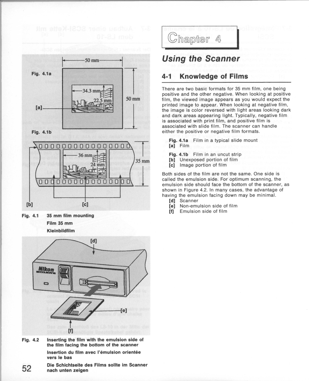 Nikon LS-10E instruction manual ~lliltIDpJfr~ ~, Knowledge of Films 