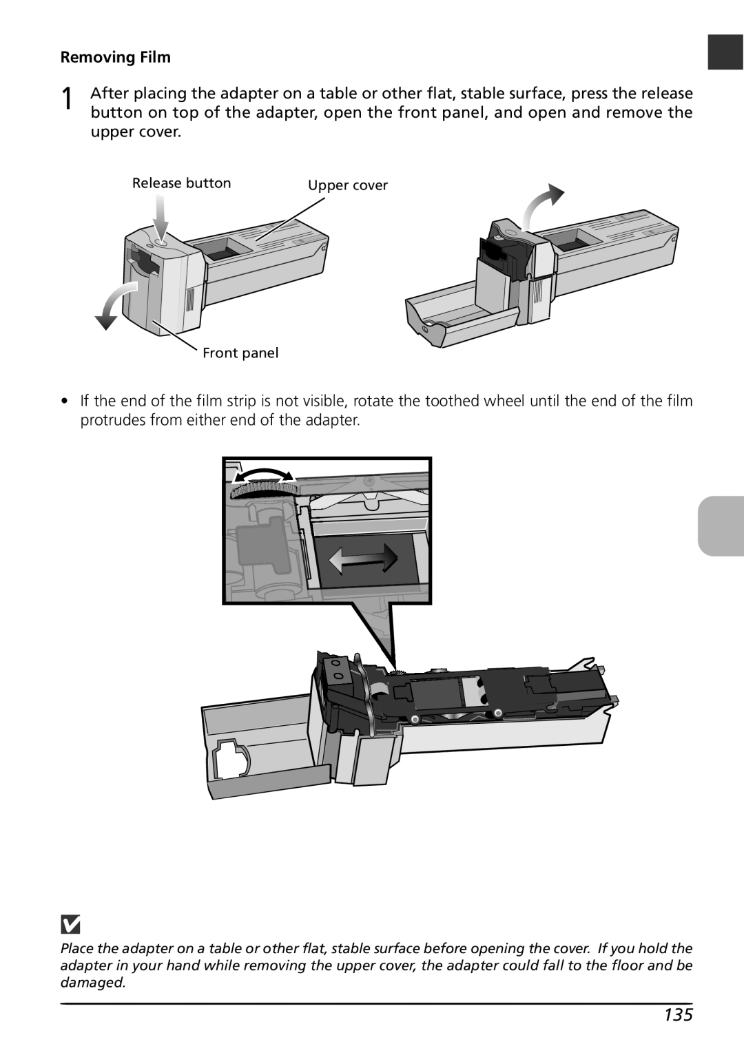 Nikon LS4000 user manual Removing Film 
