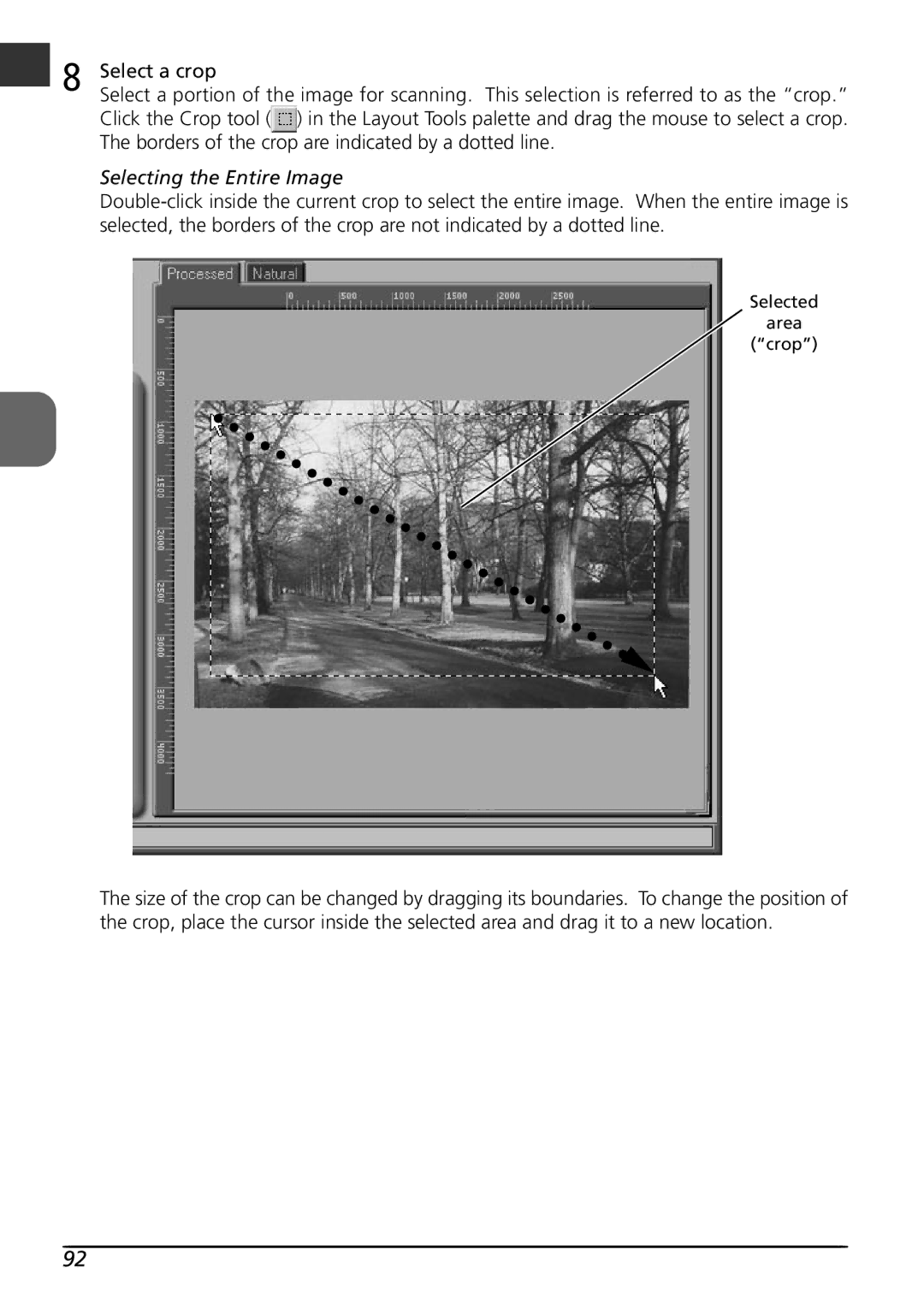 Nikon LS4000 user manual Selecting the Entire Image 