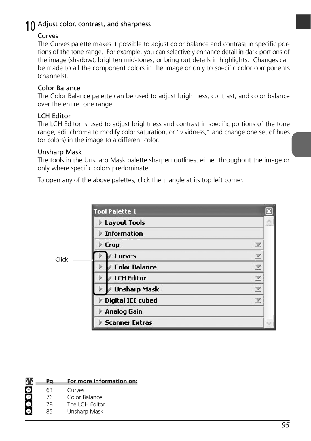 Nikon LS4000 user manual Curves 