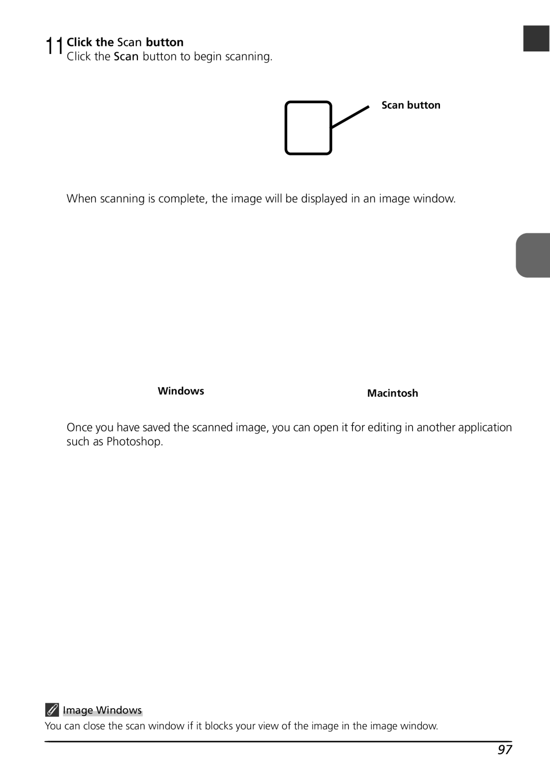 Nikon LS4000 user manual Image Windows 